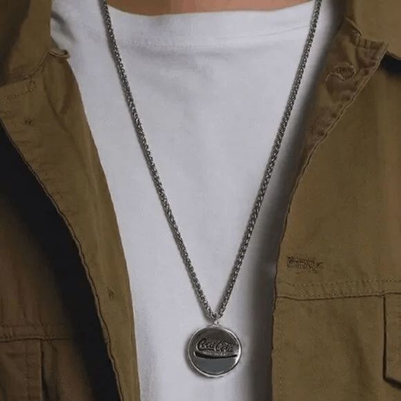 Coca Cola Cap Sterling Silver Unisex Pendant Necklace - Picture 5 of 7